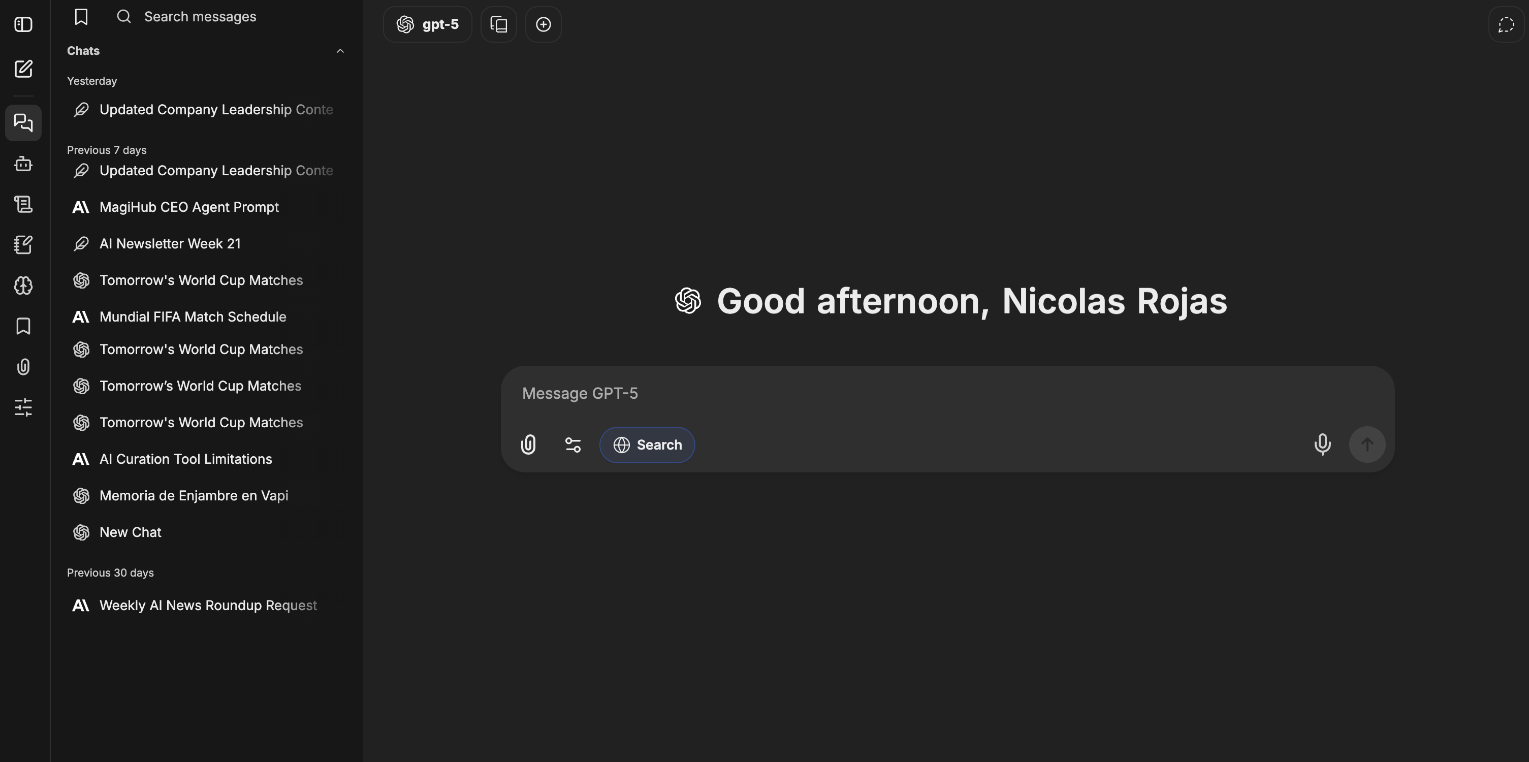 MagiHub workspace · unified AI chat home